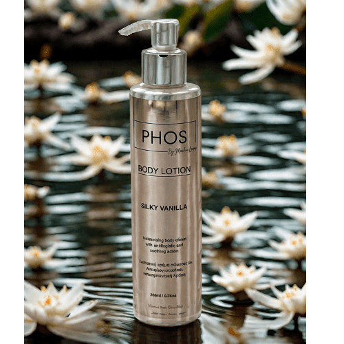 Ενυδατική Κρέμα Σώματος After Sun Phos Silky Vanilla – Βελούδινη Υφή & Άρωμα Βανίλιας - Phos By Marilena Lempesi